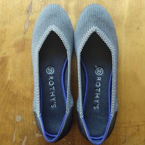 Rothy's Birdseye Gray Round Toe Flats